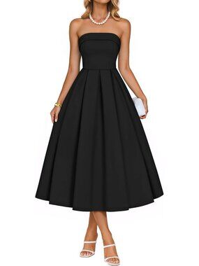Summer Strapless Cocktail Dress for Women - Perfect for Parties & Events